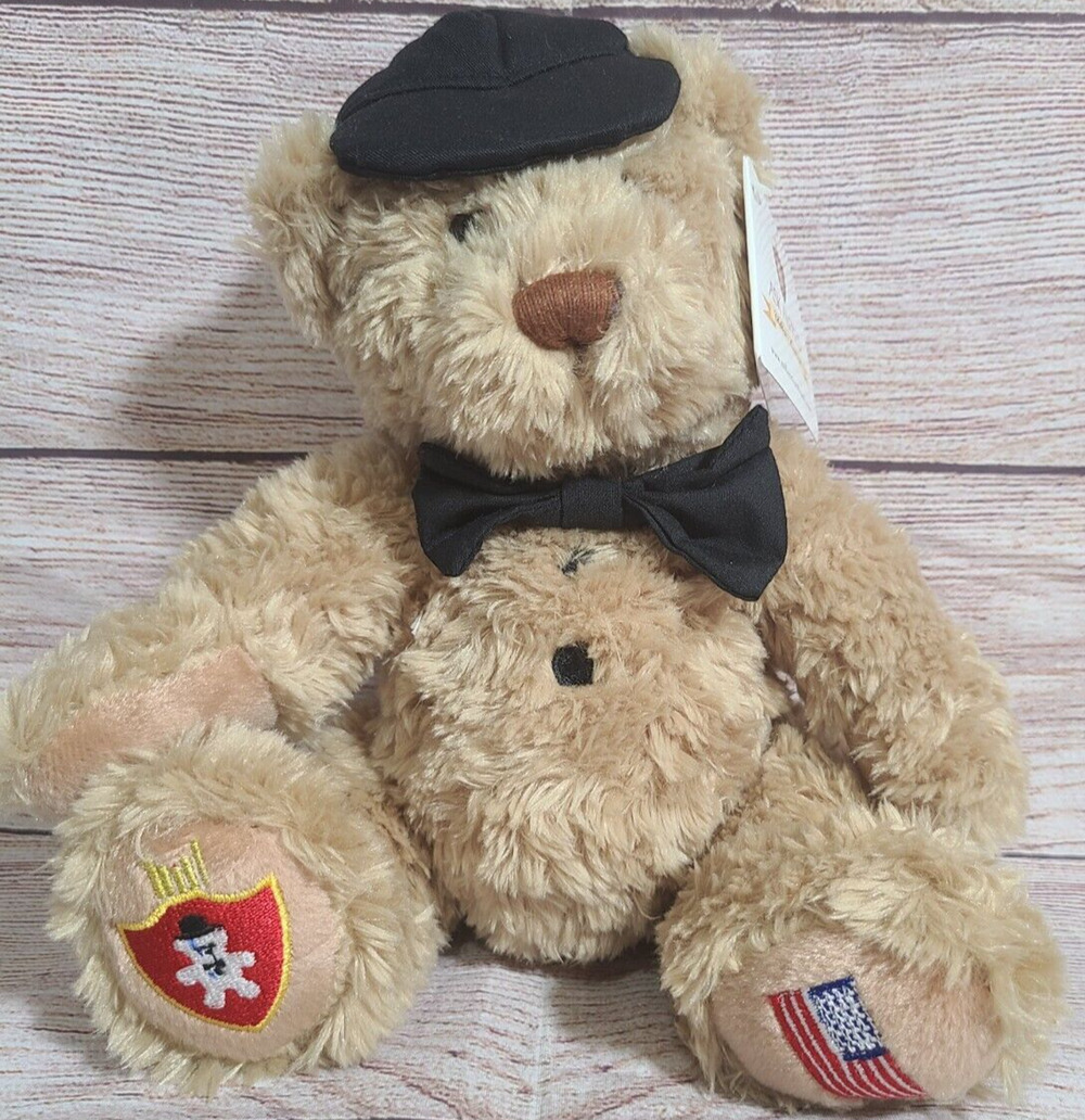 Keel Toys Plush Ask Alfred Teddy Bear Stuffed Animal Children's Concierge 8.5"